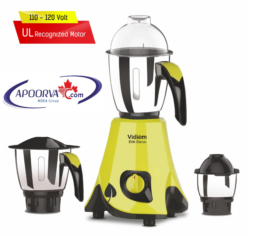 Vidiem Eva Citron 550W/ 110V Mixer Grinder